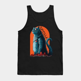 Catzilla Funny Cat Tank Top